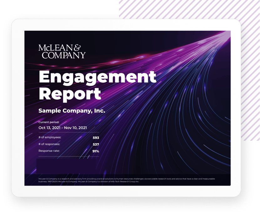 Engagement report cover example