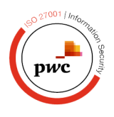 The PwC certification seal