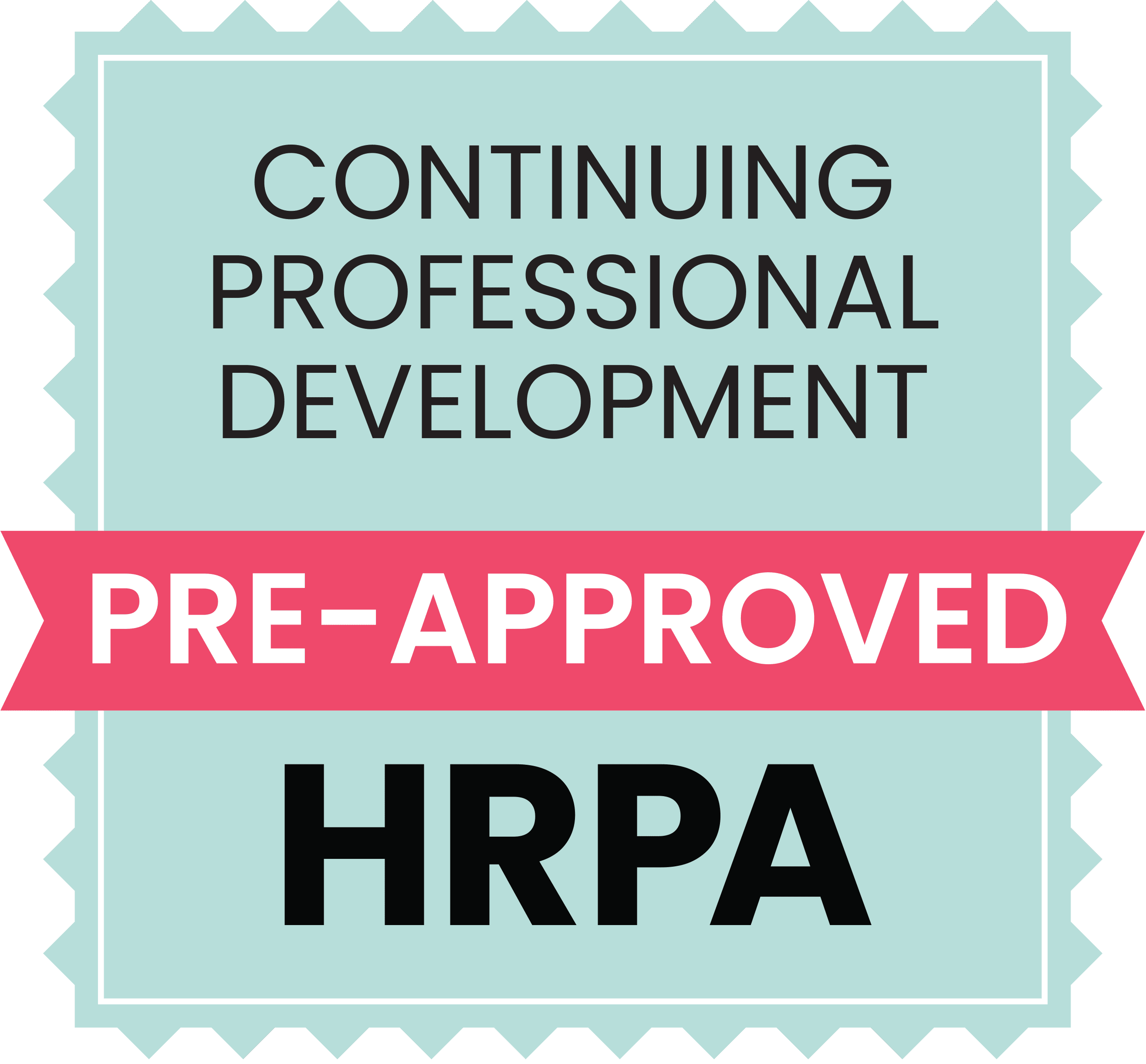 HRPA Certification Pre-Approved Logo